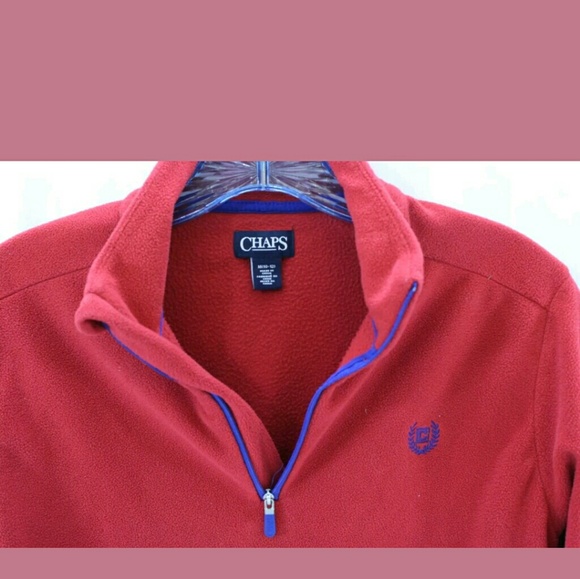 Chaps red microfleece pullover - Picture 2 of 4